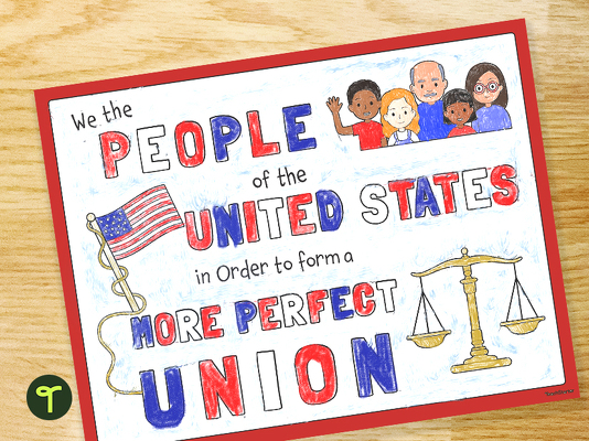 Constitution Day Coloring Sheet teaching resource