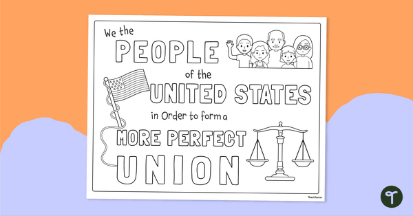 Go to Constitution Day Coloring Sheet teaching resource