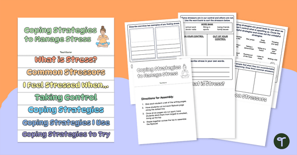 Go to Coping Strategies to Manage Stress Flipbook teaching resource