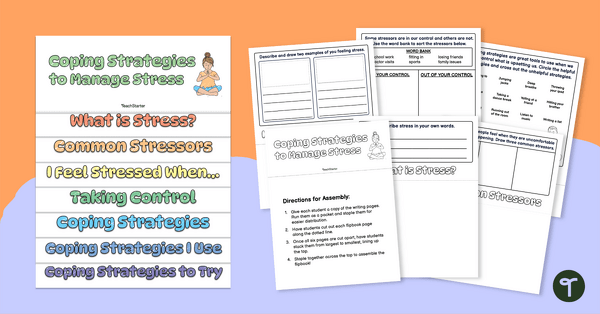 Go to Coping Strategies to Manage Stress Flipbook teaching resource