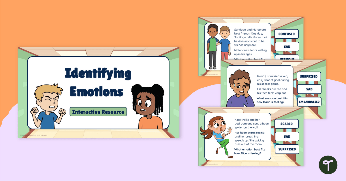 Identifying Emotions Interactive Activity teaching resource
