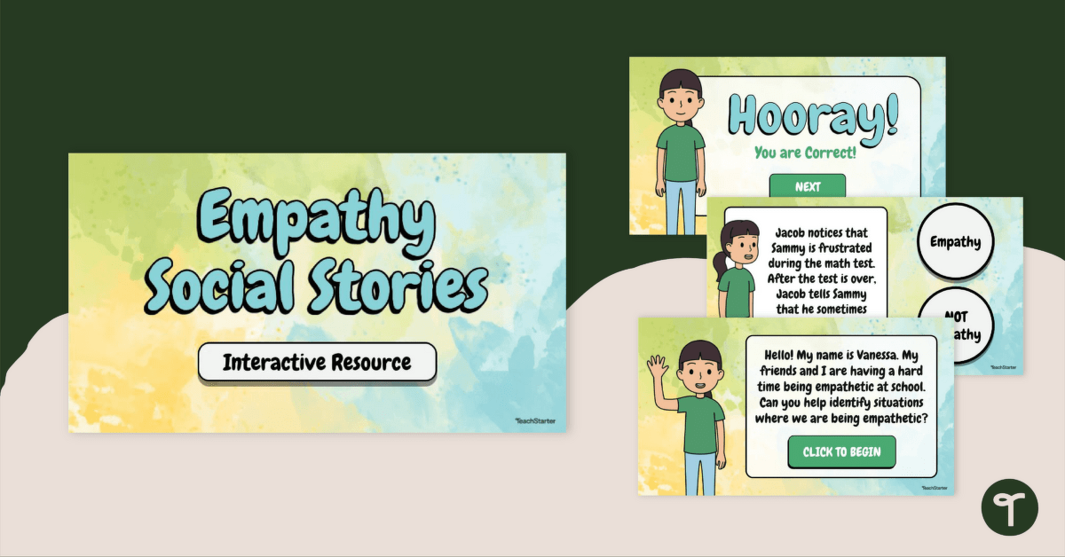 Empathy Social Stories Interactive Activity teaching resource