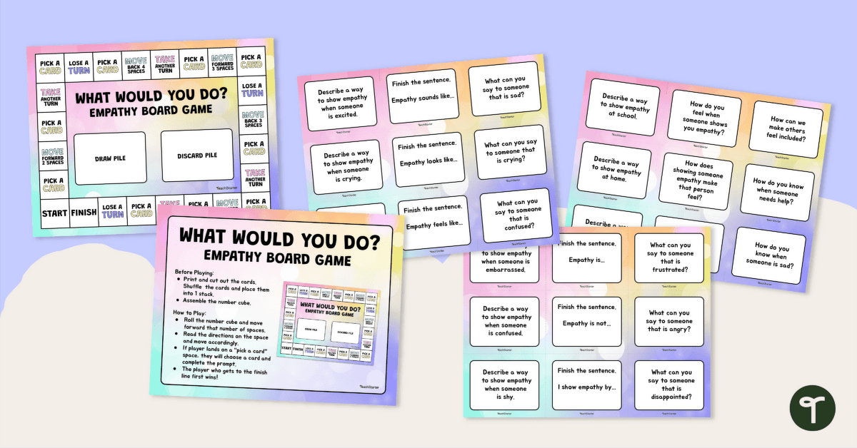 What Would You Do? Empathy Board Game teaching resource