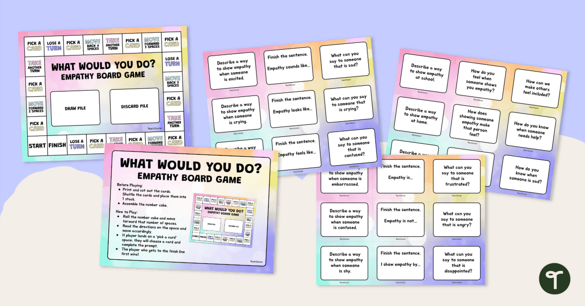 What Would You Do? Empathy Board Game teaching resource