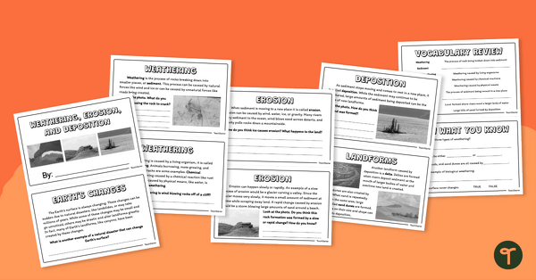 Go to Weathering, Erosion and Deposition Mini-Book teaching resource