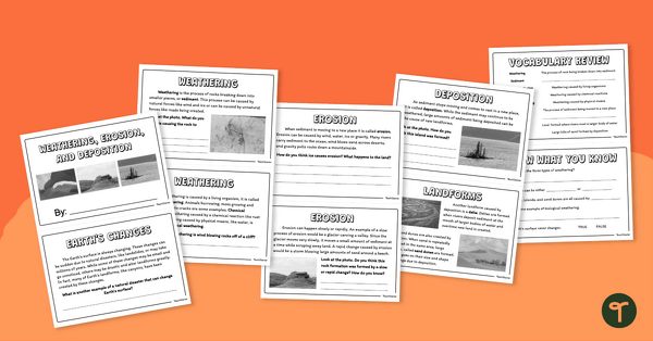 Go to Weathering, Erosion and Deposition Mini-Book teaching resource