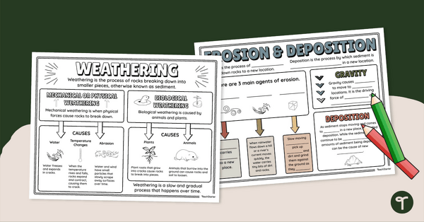 Go to Weathering, Erosion and Deposition Doodle Notes teaching resource