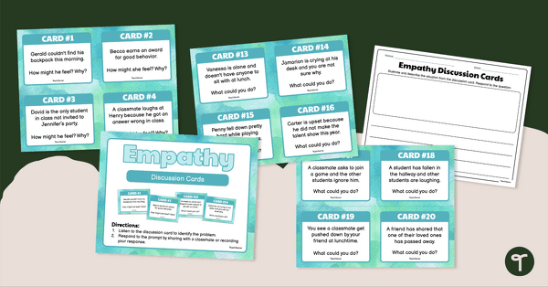 Go to Empathy Discussion Cards teaching resource