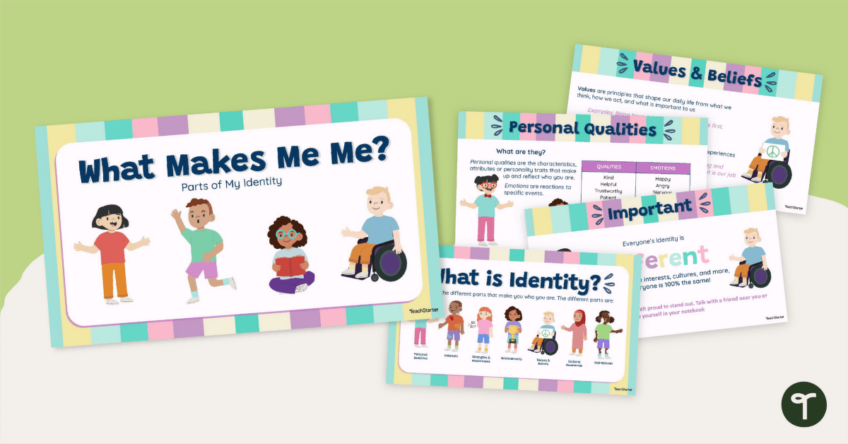 3rd Grade Personal Identity Slide Deck (What Makes Me Me?) teaching resource