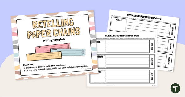 Go to Retelling Stories Paper Chains Template teaching resource