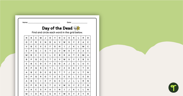 Go to The Day of the Dead Word Search teaching resource