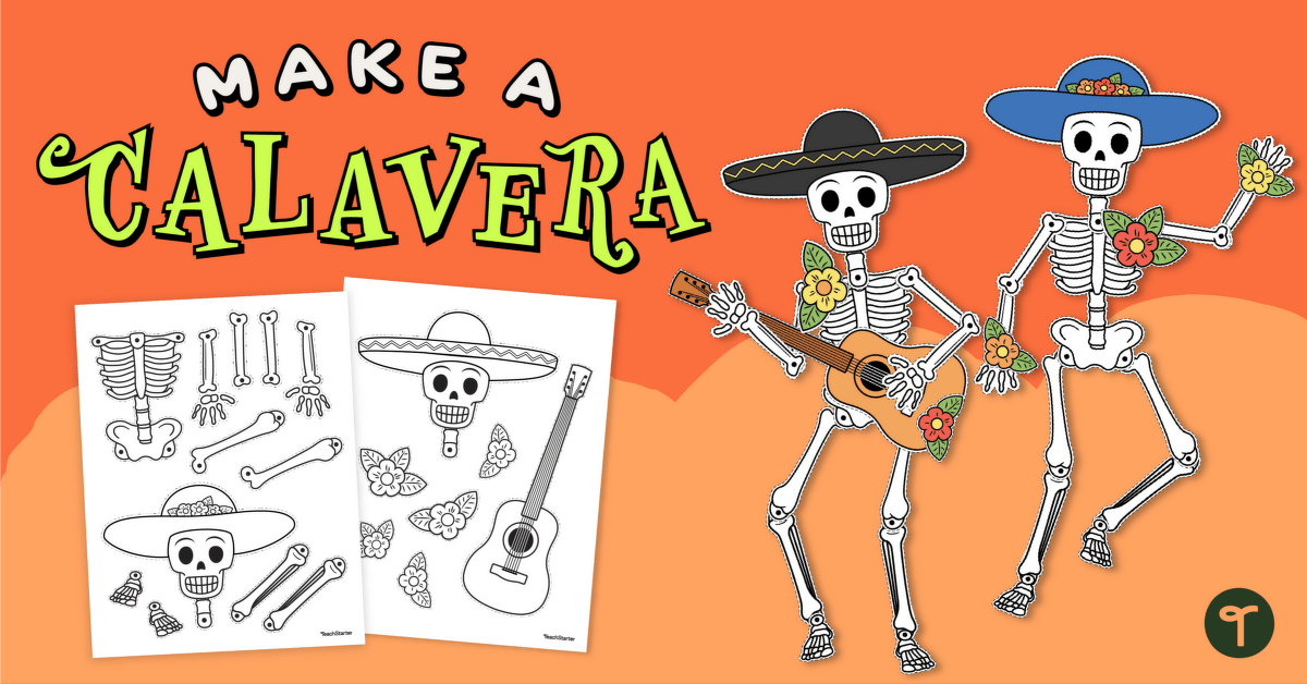The Day of the Dead Skeleton Craft Activity teaching resource