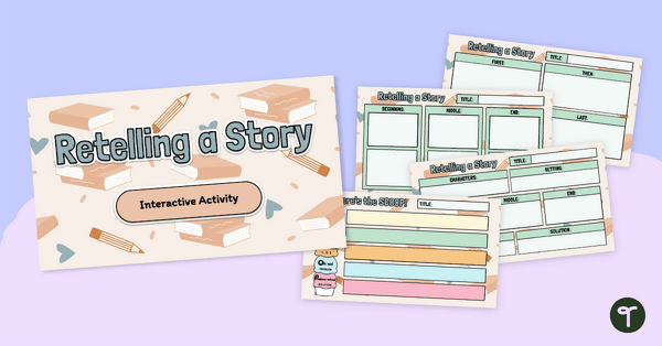 Go to Story Retell Interactive Graphic Organisers teaching resource