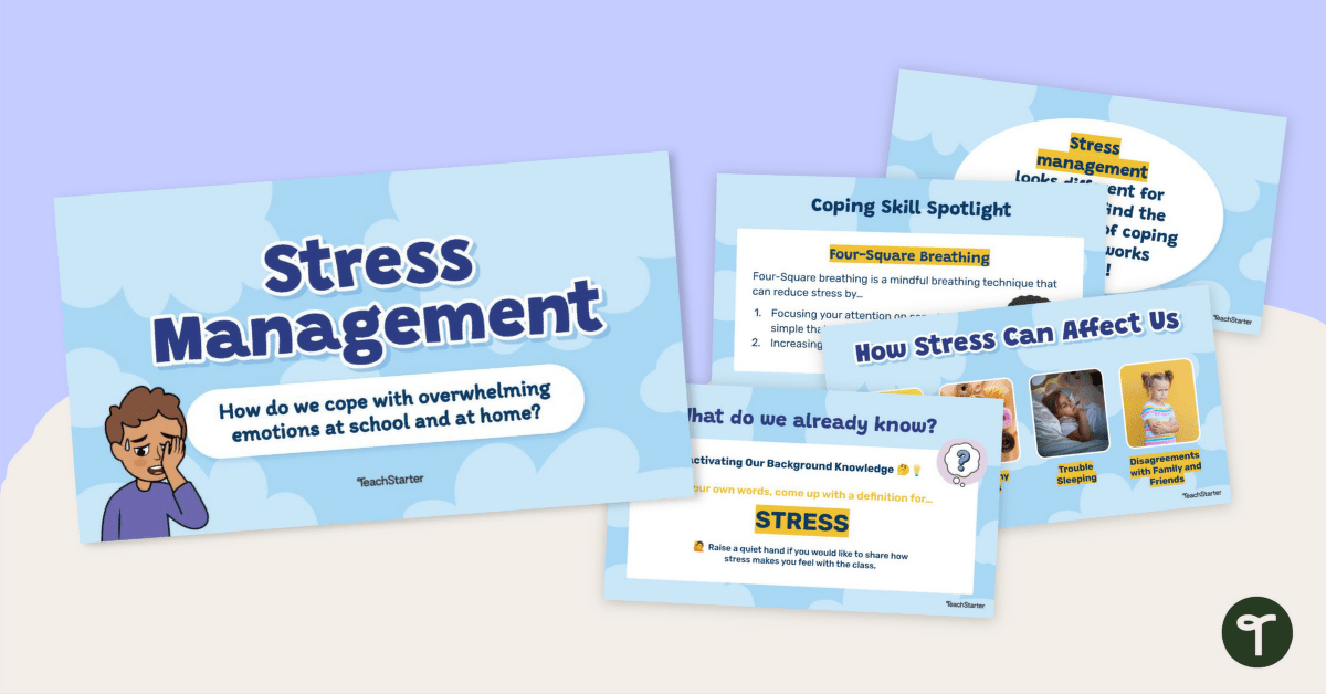 Stress Management Techniques for Students Teaching Slides teaching resource