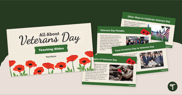 Go to Veterans Day for Kids - Instructional Slide Deck teaching resource