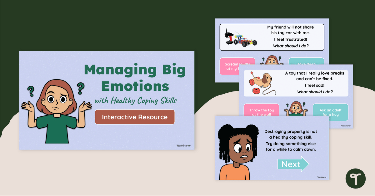 Managing Big Emotions – Interactive Activity teaching resource