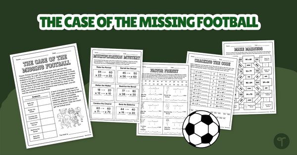 Go to The Case of the Missing Football – Estimating Products Escape Activity teaching resource