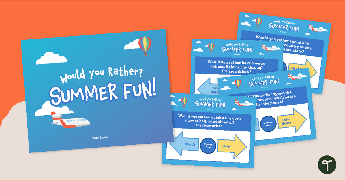 Would You Rather? - End of Year Summer Fun Game teaching resource