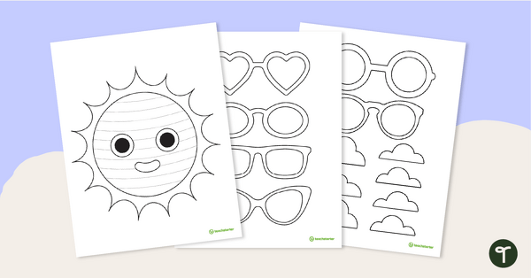 Funky Sun - End of Year Craft Template teaching resource