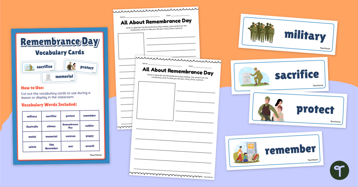 Remembrance Day Write the Room Activity teaching resource