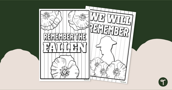 Go to Remembrance Day Colouring Pages teaching resource