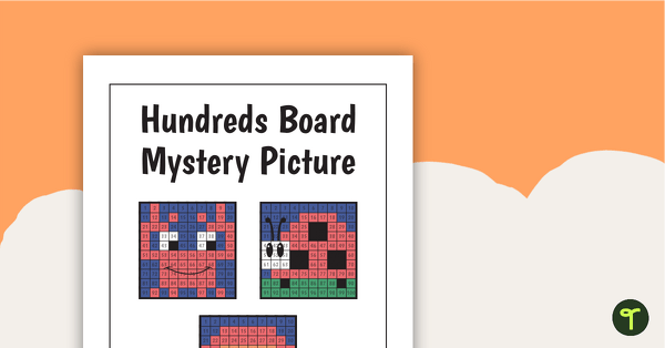 Preview image for Hundreds Board Mystery Picture Addition Task Cards - teaching resource