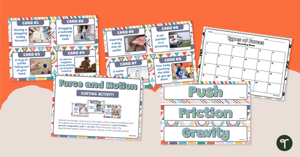 Go to Force and Motion Sorting Activity teaching resource