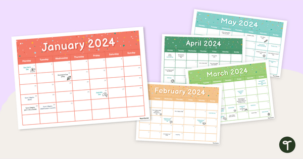 Go to 2024 Australian Calendar of Important School Events teaching resource