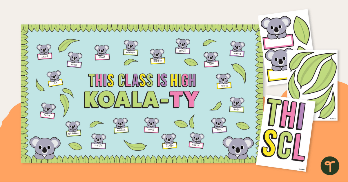 High Koala-ty Back to School Classroom Display teaching resource