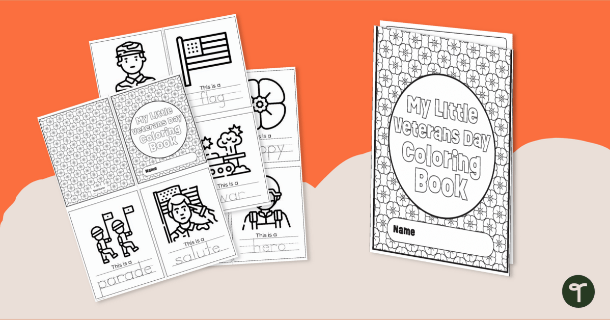 My Little Veterans Day Coloring Book teaching resource