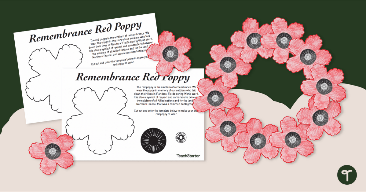 10 Poppy Crafts for Remembrance Day