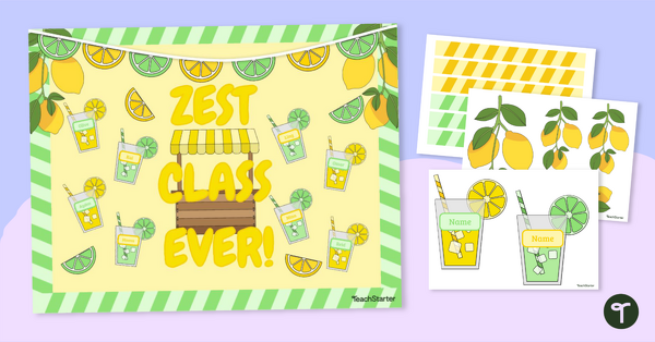 Go to "Zest" Class Ever! Back to School Bulletin Board teaching resource