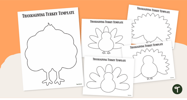 Go to Printable Turkey Template Pack teaching resource