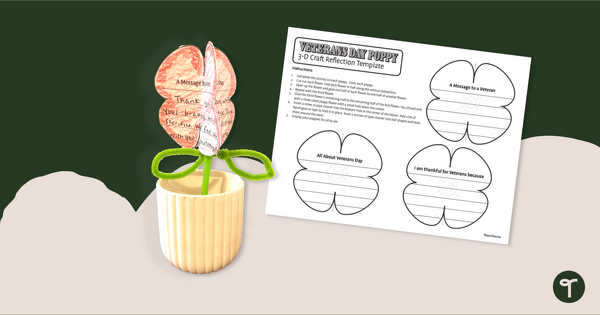 Go to 3D Poppy Craft With Writing Prompts teaching resource
