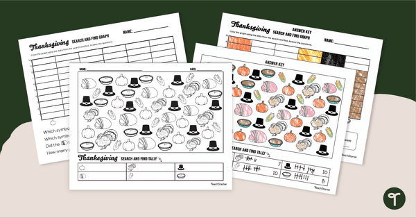 Go to Count and Graph - Thanksgiving Math for Kindergarten teaching resource