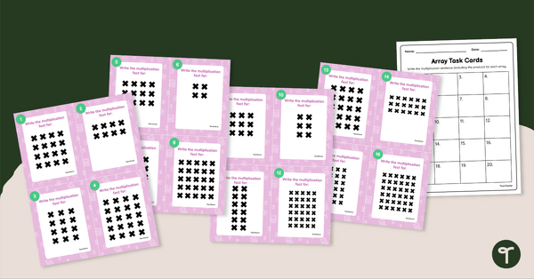 Go to Multiplication With Arrays Task Cards teaching resource