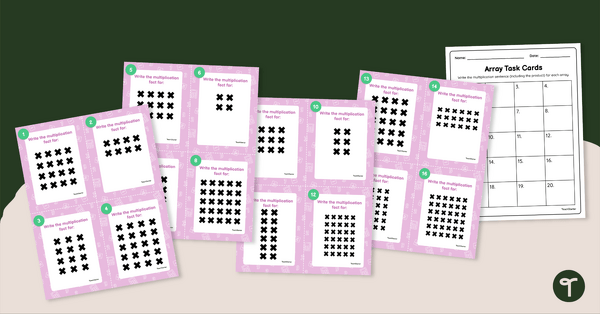 Image of Multiplication With Arrays Task Cards for Year 2