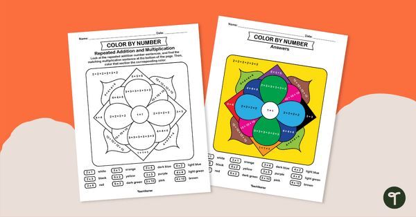 Go to Color by Number – Repeated Addition and Multiplication teaching resource