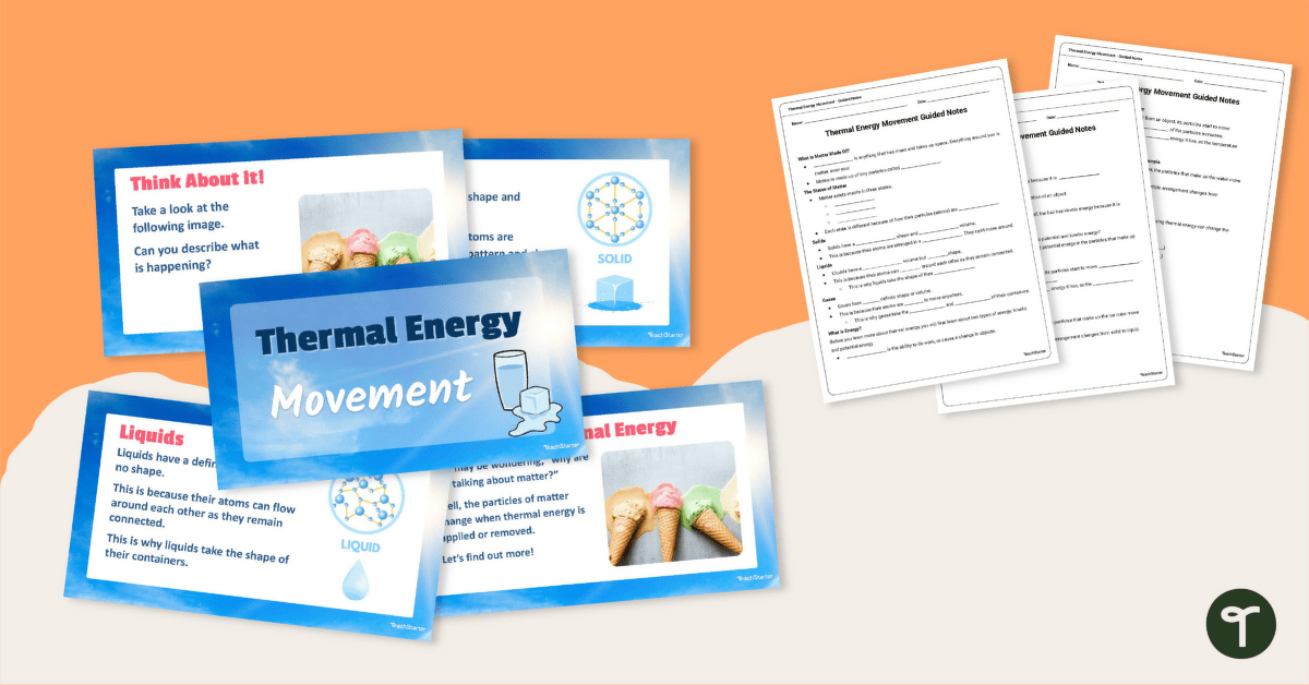 Thermal Energy Movement Teaching Slides teaching resource