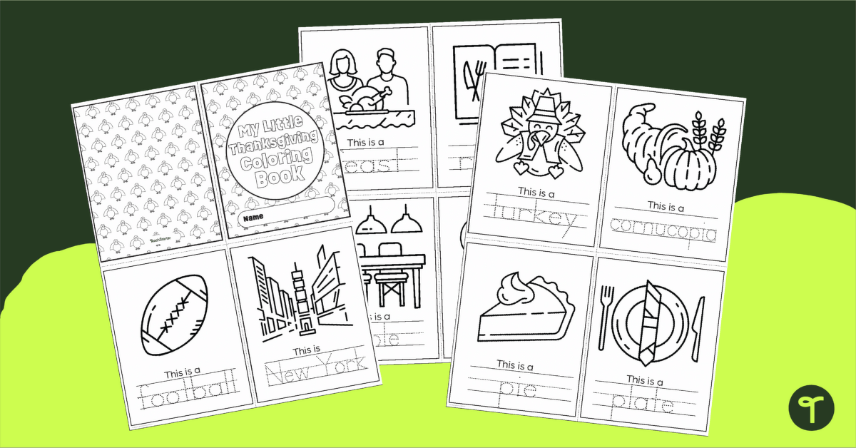 My Thanksgiving Coloring Book teaching resource