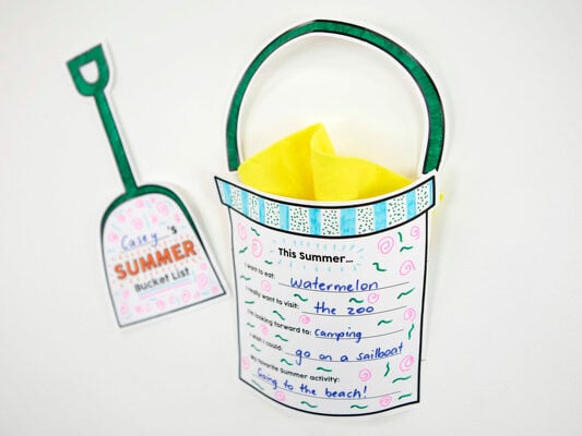 Summer Bucket List – Last Day of School Activity teaching resource