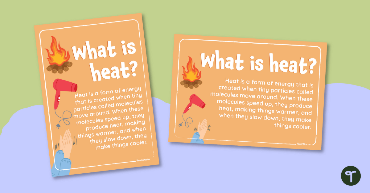 What is Heat? Poster teaching resource