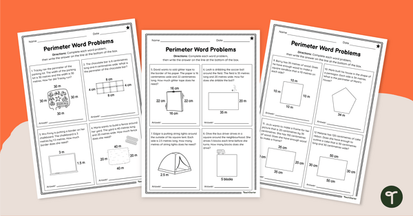 Go to Perimeter Practice Problems With Visuals – Worksheet teaching resource