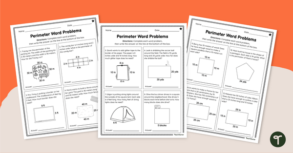 Go to Perimeter Practice Problems With Visuals – Worksheet teaching resource