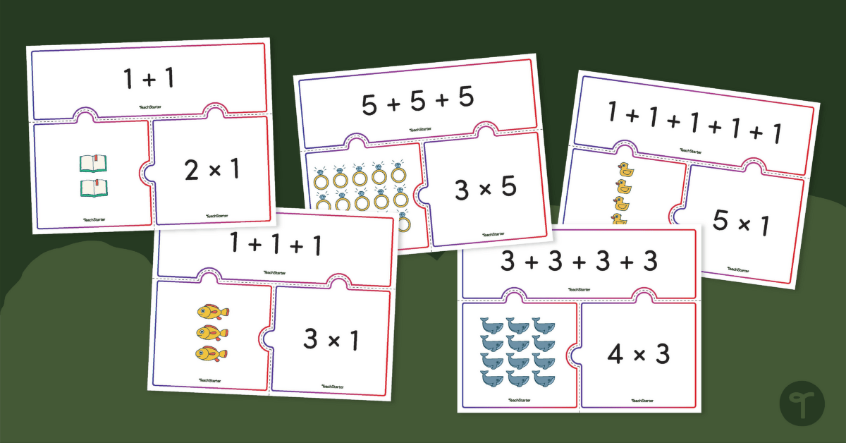 Multiplication Array Puzzles teaching resource