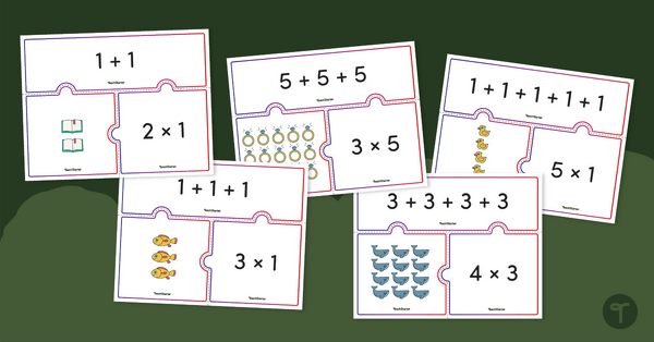 Go to Multiplication Array Puzzles teaching resource