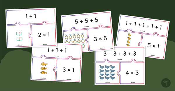 Image of Multiplication Array Puzzles