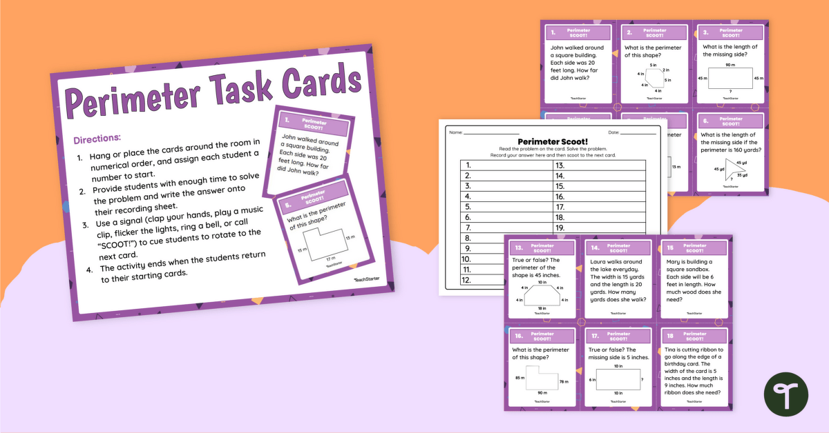 Perimeter Task Cards teaching resource