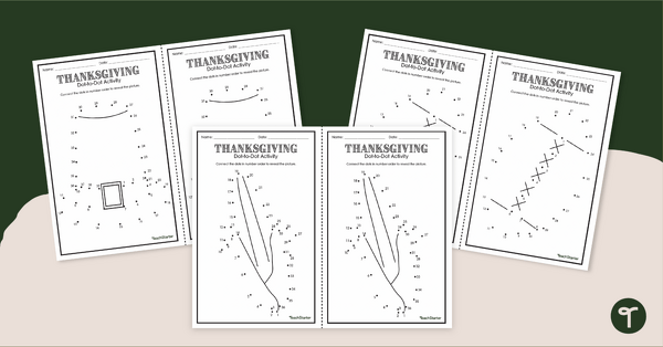 Go to Thanksgiving Dot to Dot Worksheets teaching resource