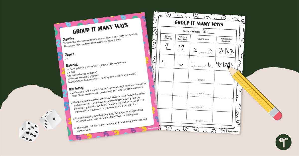 Group It Many Ways – Multiplication Activity teaching resource
